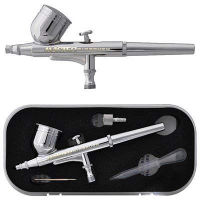 Master Airbrush Model E91 Airbrush Set Master Single-Action External Mix Siphon Feed Airbrush Set with 0.8mm Tip and 1/8 Air Inlet