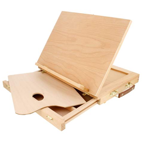 US Art Supply-'Solid-Solana' Adjustable Wood Desktop Easel
