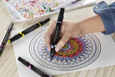 Colored Pencils, Pens, & Markers for Adult Coloring Books - Awake