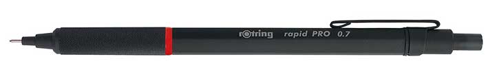 Rotring Rapid PRO Best Mechanical Pencil, 0.7 mm, Matte Black